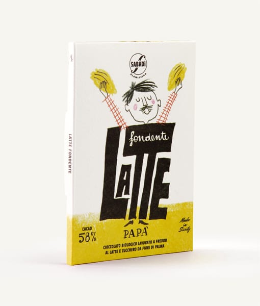 Chocolat au lait noir BIO préparé à froid - 58% de cacao - PAPA