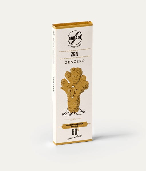 Chocolat de Modica BIO - IGP au gingembre - ZEN -