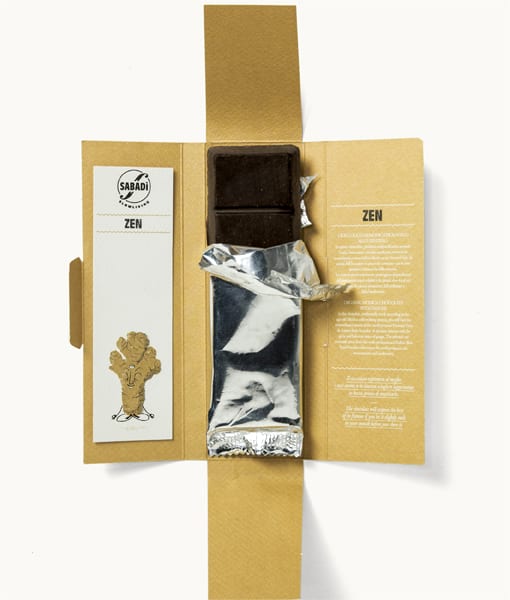 Chocolat de Modica BIO - IGP au gingembre - ZEN -3 Chocolat de Modica BIO - IGP au gingembre - ZEN -3