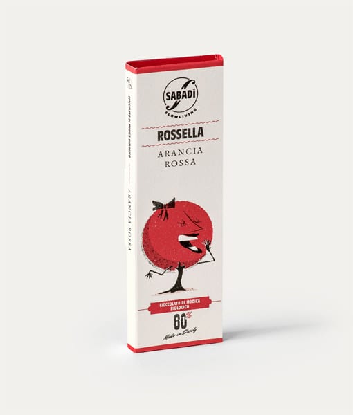 Chocolat de Modica à l'orange IGP BIO - ROSSELLA -