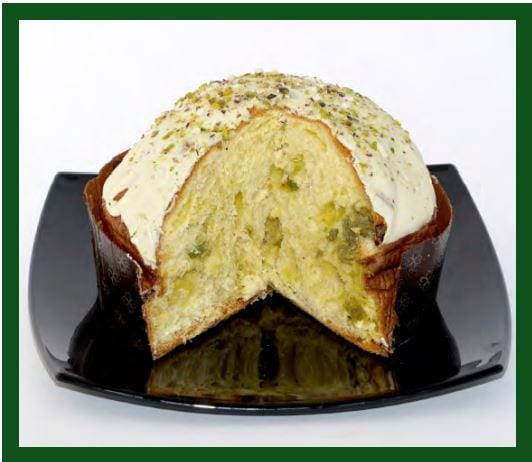 Panettone PandEtna Pistache fourrée à la crème de pistache Panettone PandEtna Pistache fourrée à la crème de pistache